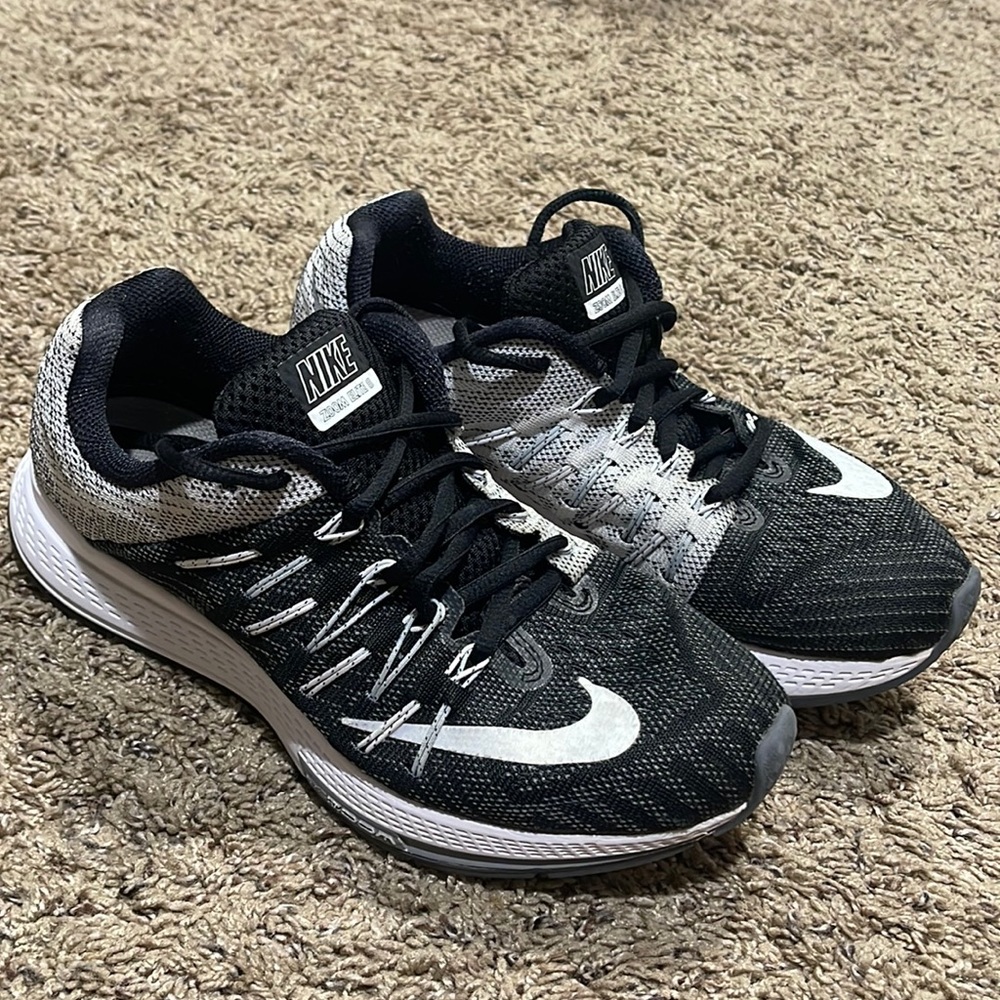 Nike Womens Air Zoom Elite 8 748589-001 Black Running Shoes Sneakers Size 6.5